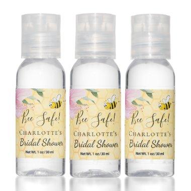 Bridal Shower cute bumble bee floral bee safe Hand Sanitizer