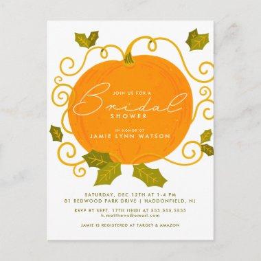 BRIDAL SHOWER | Cute Little Pumpkin Invitation PostInvitations