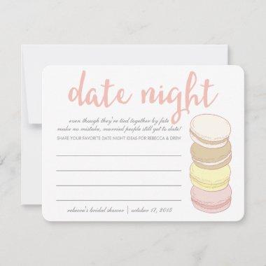 Bridal Shower Date Night Invitations | French Macarons