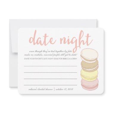 Bridal Shower Date Night Invitations | French Macarons