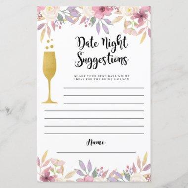 Bridal Shower Date Night Suggestions Champagne