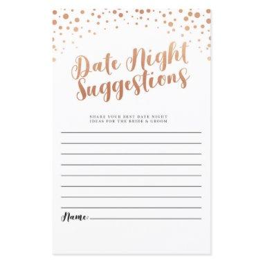 Bridal Shower Date Night Suggestions Rose Gold Wed