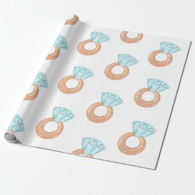 Diamond Ring Wrapping Paper