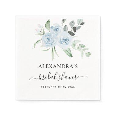Dusty Blue Eucalyptus Sage Green Napkins