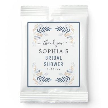 Elegant Blue Foliage Rustic Wedding Lemonade Drink Mix