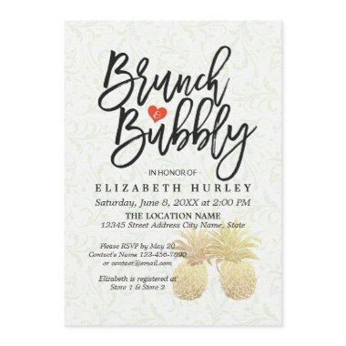 Elegant Gold Foil Pineapple Couple