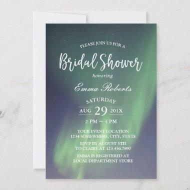 Bridal Shower Elegant Summer Night Aurora Invitations