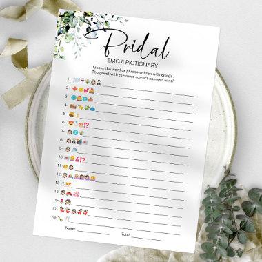 Bridal Shower Emoji Pictionary Game Invitations