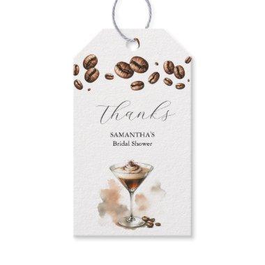 Espresso Favor Tags Thanks A Latte