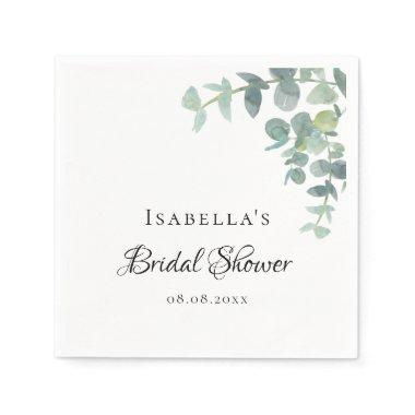 eucaluptus greenery script Napkins