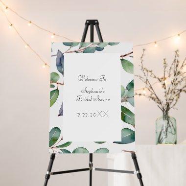 Eucalyptus Green Dusty Blue Wedding Foam Board