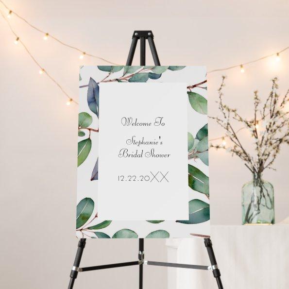 Eucalyptus Green Dusty Blue Wedding Foam Board