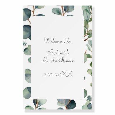 Eucalyptus Greenery Elegant Wedding Foam Board