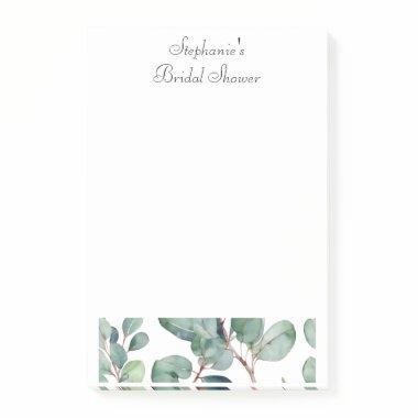 Eucalyptus Greenery Elegant Wedding Post-it Notes