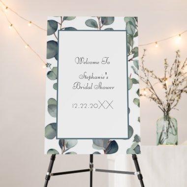 Eucalyptus Leaves Green Blue Wedding Foam Board