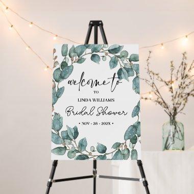 Eucalyptus Sage Green welcome sign
