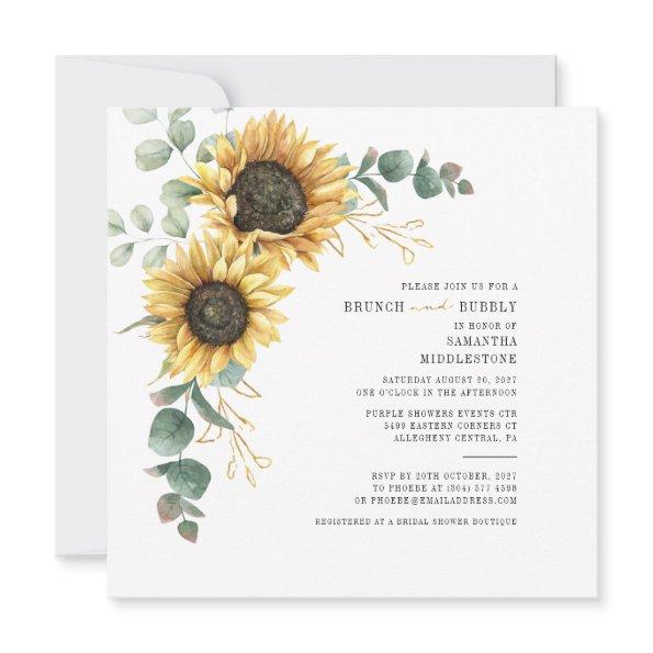 Eucalyptus Sunflower Brunch Bubbly
