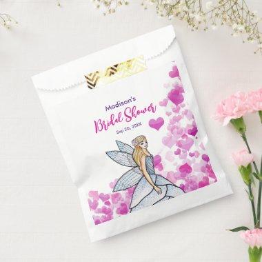 Bridal Shower Fairy Princess Pink Hearts Fashion P Favor Bag