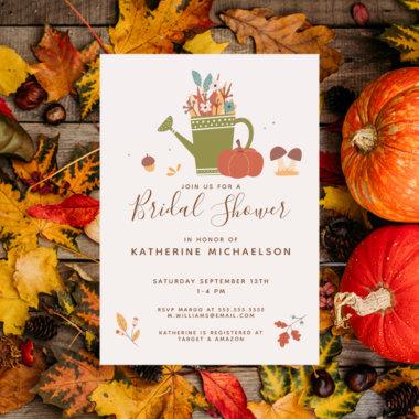 BRIDAL SHOWER | Fall Colors Watering Can Invitations