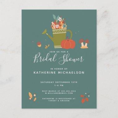 BRIDAL SHOWER | Fall Colors Watering Can PostInvitations