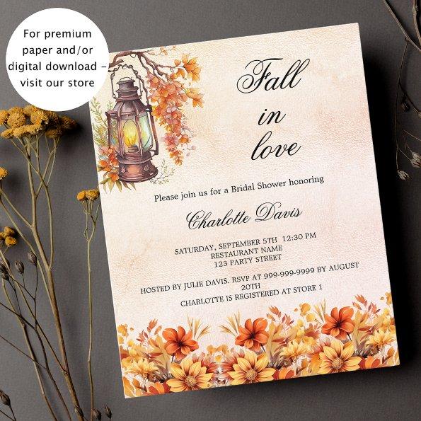 fall love orange budget  Flyer
