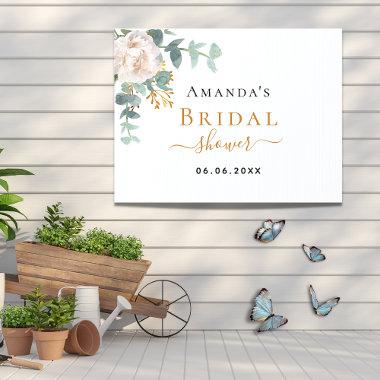 Bridal Shower floral eucalyptus greenery elegant Sign