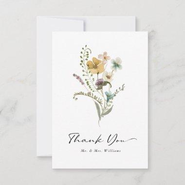 Bridal Shower Floral Thank You Invitations