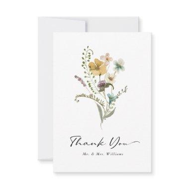 Bridal Shower Floral Thank You Invitations