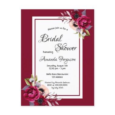 florals boho invitation post