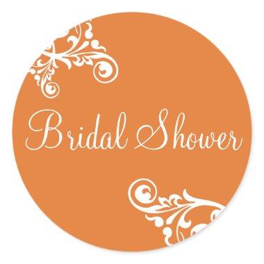 Bridal Shower Flourish Envelope Sticker Seal