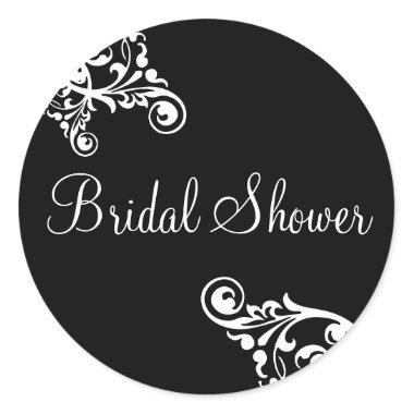 Bridal Shower Flourish Envelope Sticker Seal