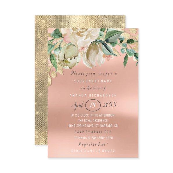 Flower Brunch Spark Gold Blush