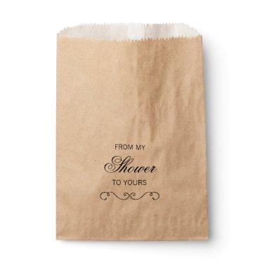 Bridal Shower - From my Shower to yours Favor Bags