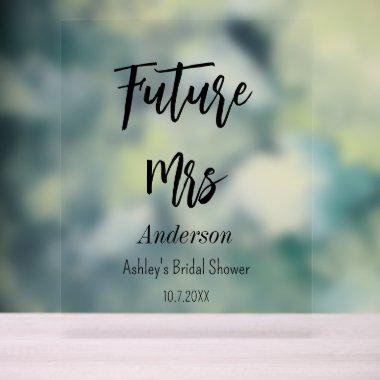Future Mrs Acrylic Sign