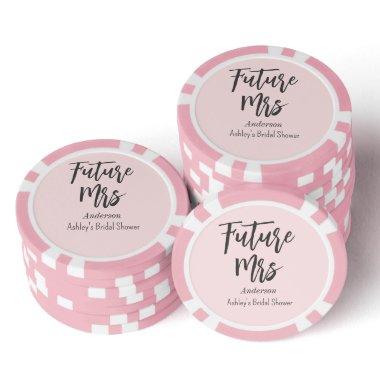Future Mrs Blush Pink Poker Chips
