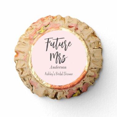 Bridal Shower Future Mrs Blush Pink Reese's Peanut Butter Cups