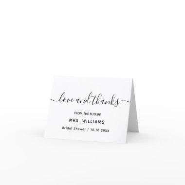 Future Mrs Chic Stylish Trendy Text Thank You
