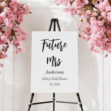 Future Mrs White Sign Foam Board