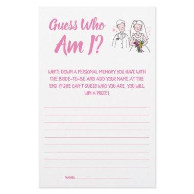 Game  Guess Who am I? Flyer