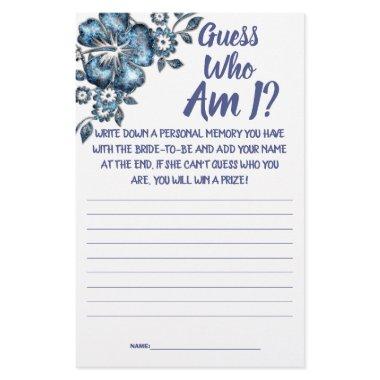 Game  Guess Who am I? Flyer