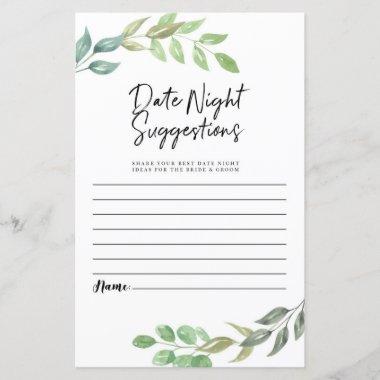 Bridal Shower Game Date Night Suggestions Greeney