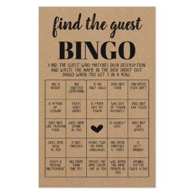 Game Find the Guest Bingo  Flyer