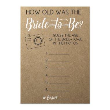 Game- Guess Bride's Age from Photo