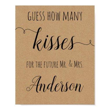 Game Guess How Many Kisses Poster