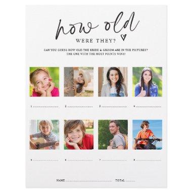 Game How Old Were They with Photos Flyer