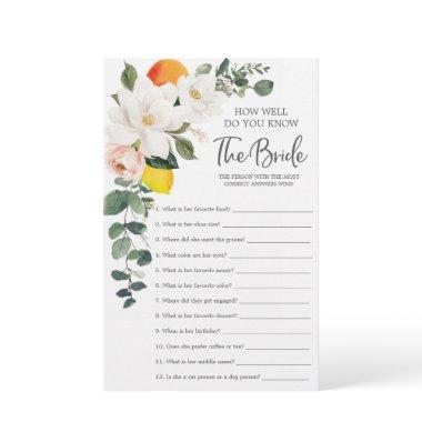 Game How Well Do You Know The Bride