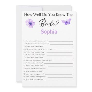 Game How Well Do You Know The Bride
