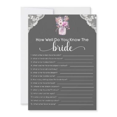Game How Well Do You Know The Bride