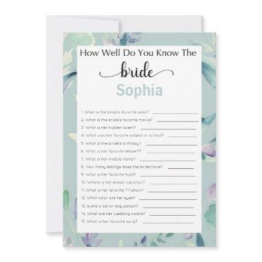 Game How Well Do You Know The Bride