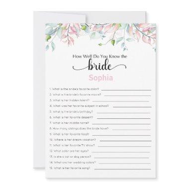 Game How Well Do You Know The Bride